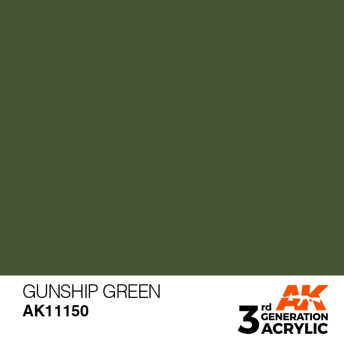 AK AK11150 3rd gen. Gunship Green 17ml