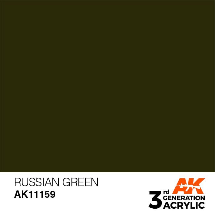 AK AK11159 3rd gen. Russian Green 17ml