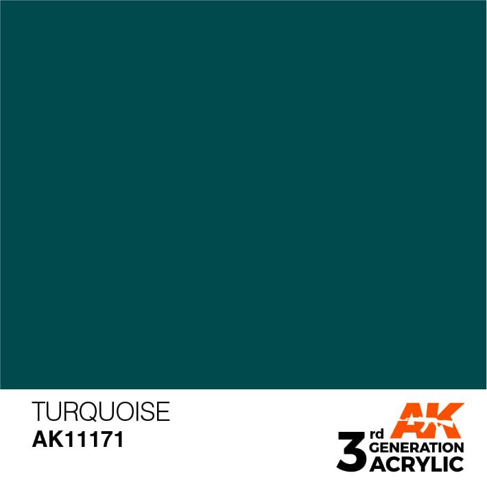 AK AK11171 3rd gen. Turquoise 17ml