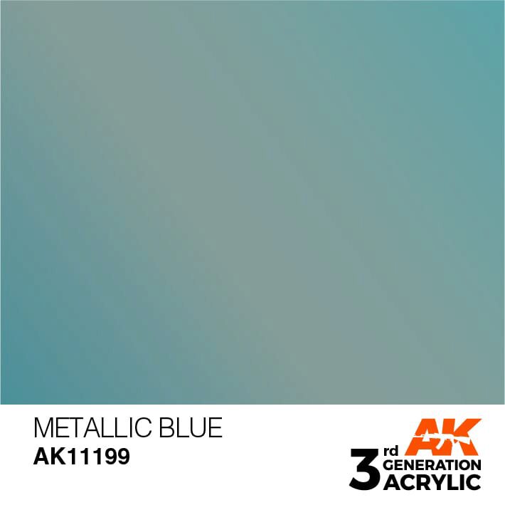 AK AK11199 3rd gen. Metallic Blue 17ml