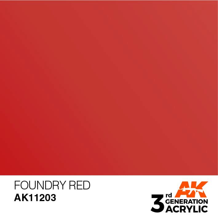 AK AK11203 3rd gen. Foundry Red 17ml