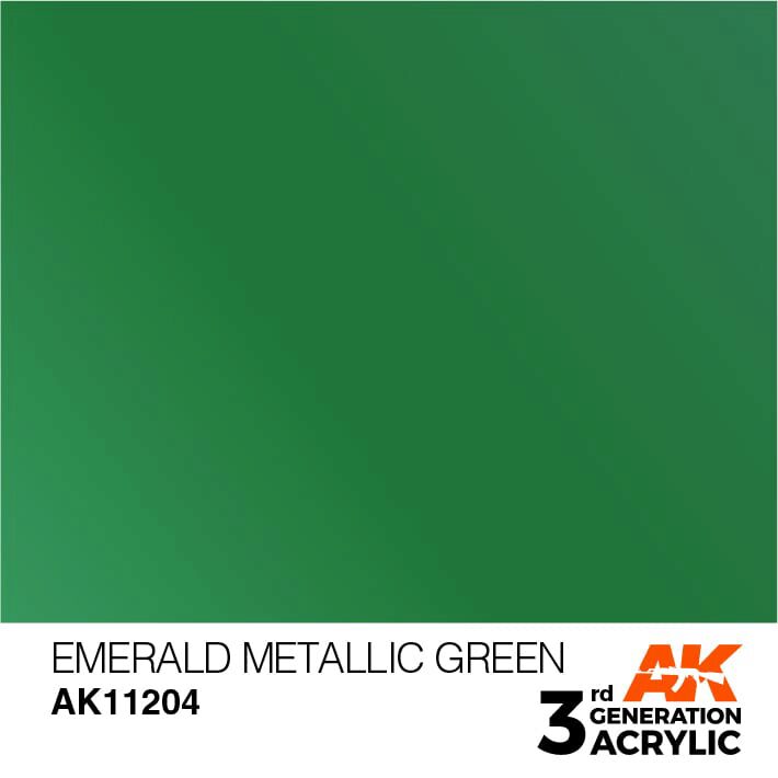 AK AK11204 3rd gen. Emerald Metallic Green 17ml