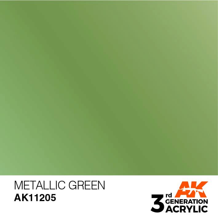 AK AK11205 3rd gen. Metallic Green 17ml