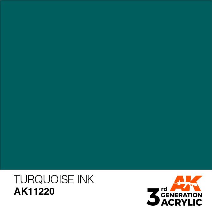 AK AK11220 3rd gen. Turquoise INK 17ml