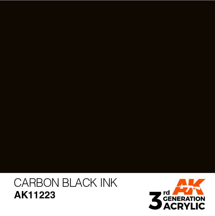 AK AK11223 3rd gen. Carbon Black INK 17ml
