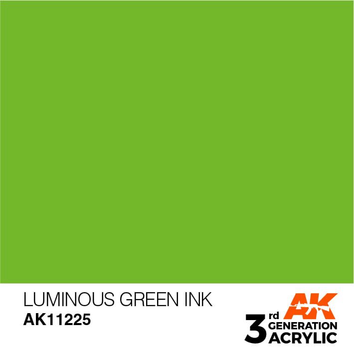AK AK11225 3rd gen. Luminous Green INK 17ml