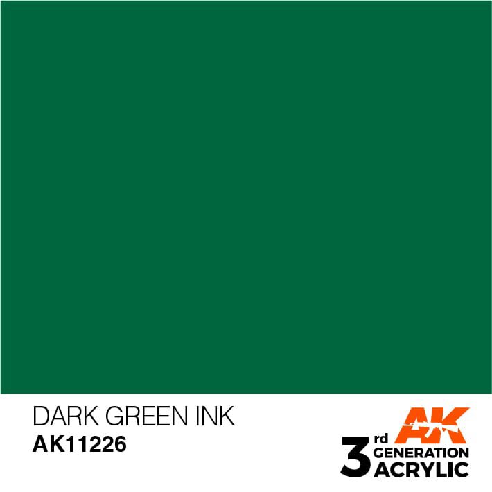 AK AK11226 3rd gen. Dark Green INK 17ml