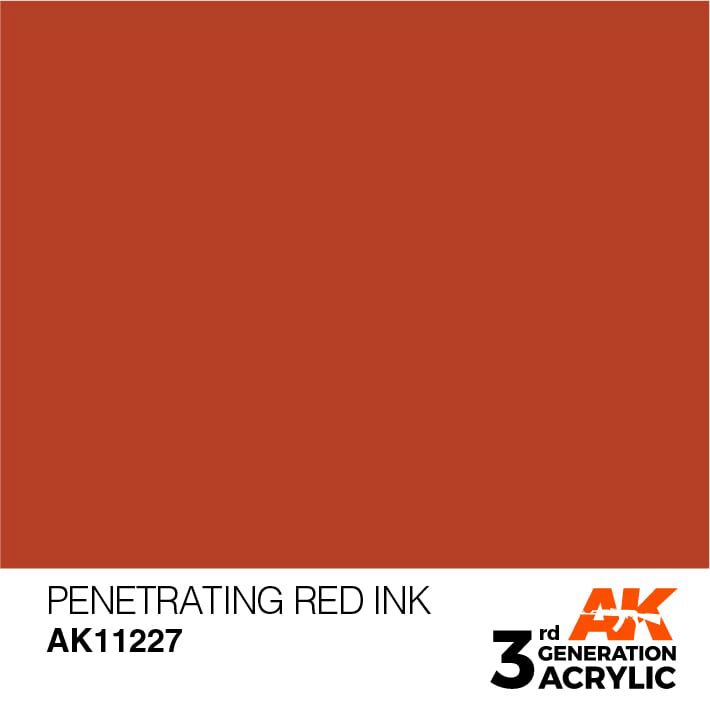 AK AK11227 3rd gen. Penetrating Red INK 17ml
