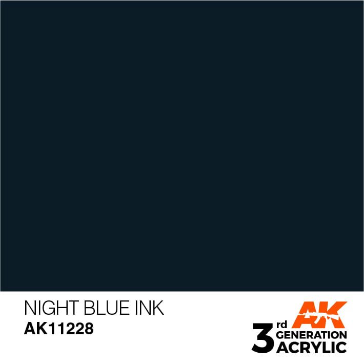 AK AK11228 3rd gen. Night Blue INK 17ml