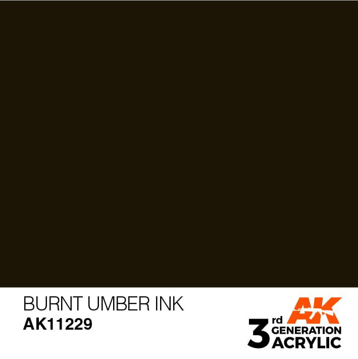 AK AK11229 3rd gen. Burnt Umber INK 17 ml