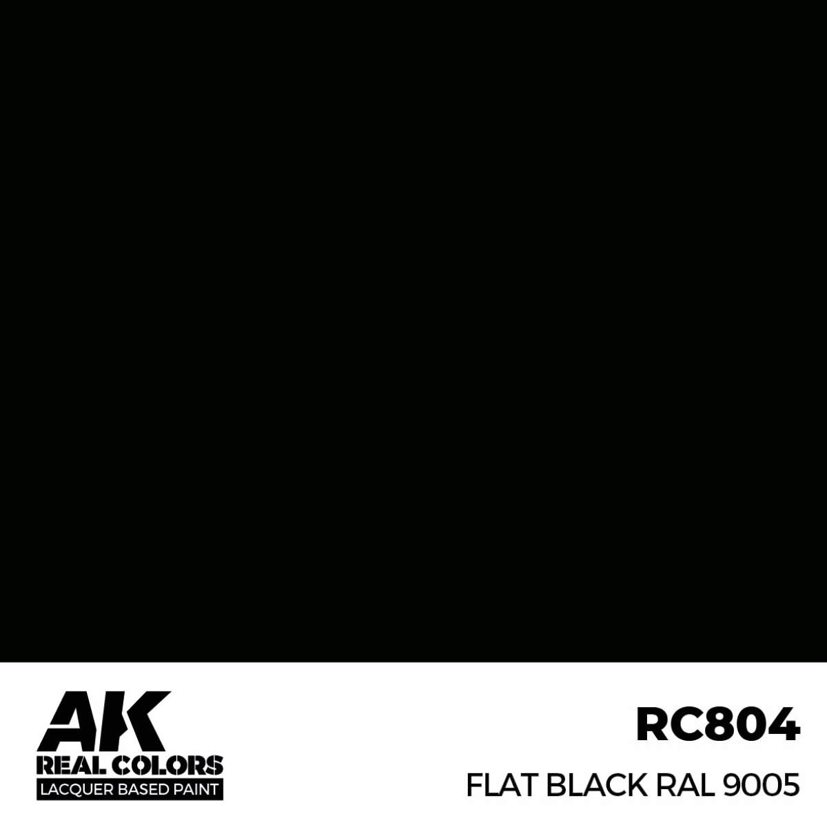 AK RC804 Real Colors Flat Black RAL 9005 17 ml.