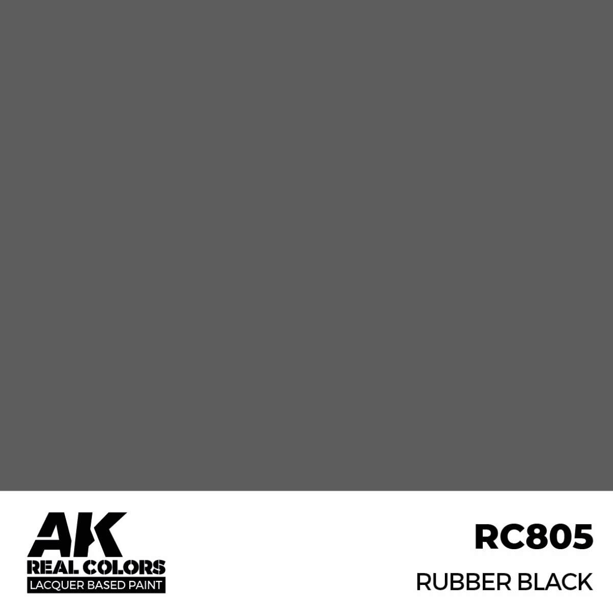 AK RC805 Real Colors Rubber Black 17 ml.