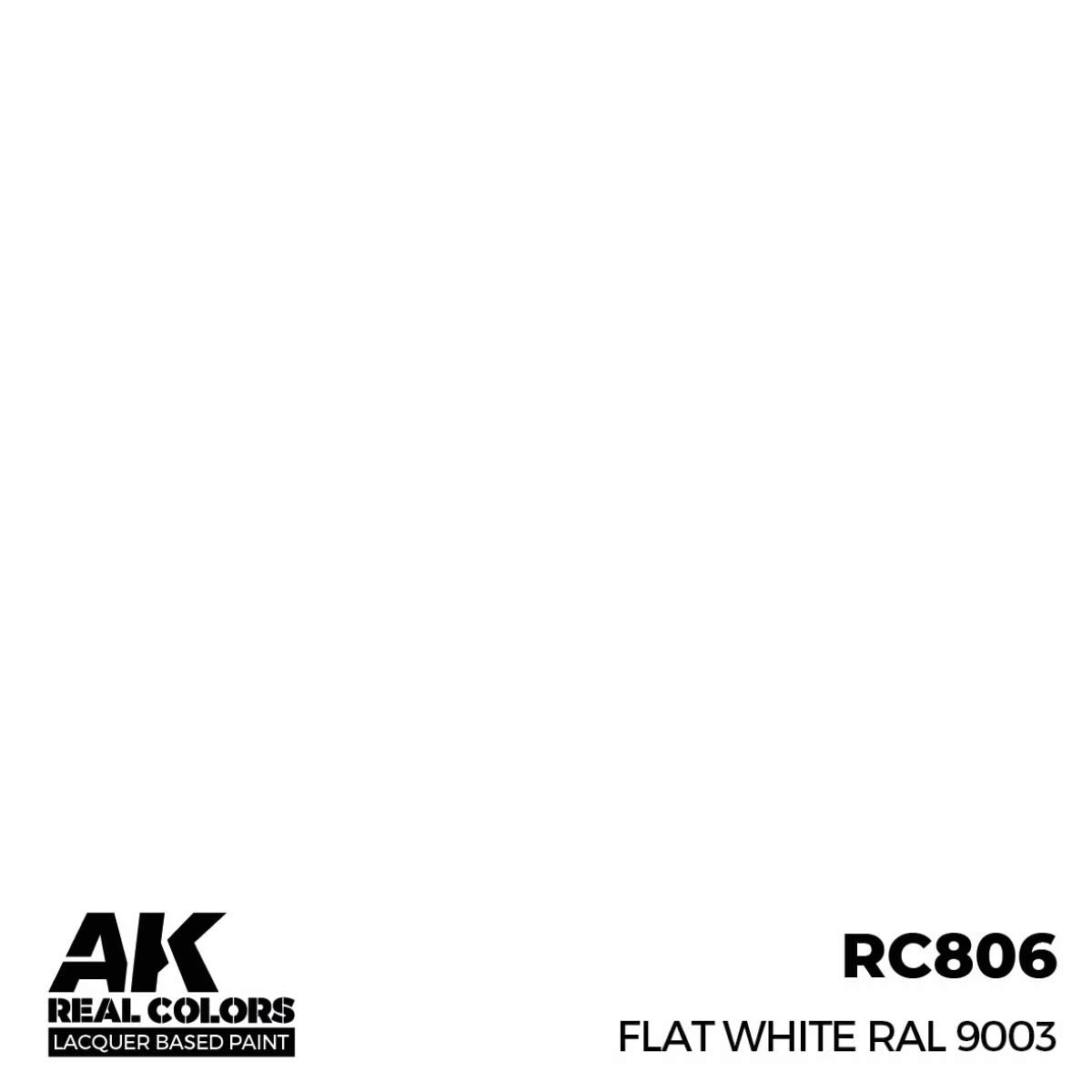 AK RC806 Real Colors Flat White RAL 9003 17 ml.