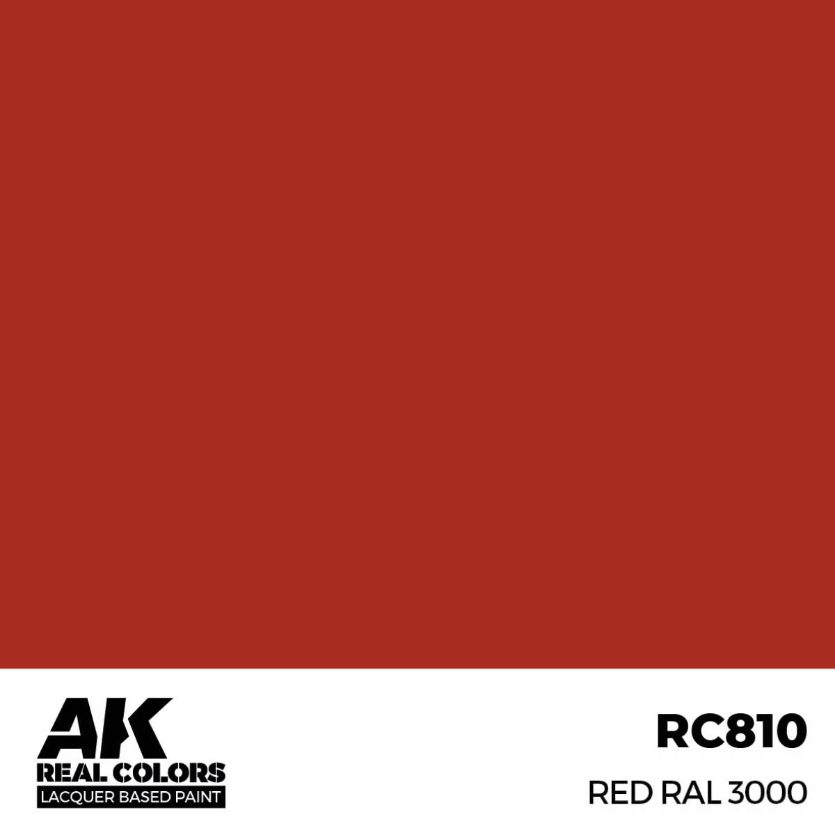 AK RC810 Real Colors Red RAL 3000 17 ml.