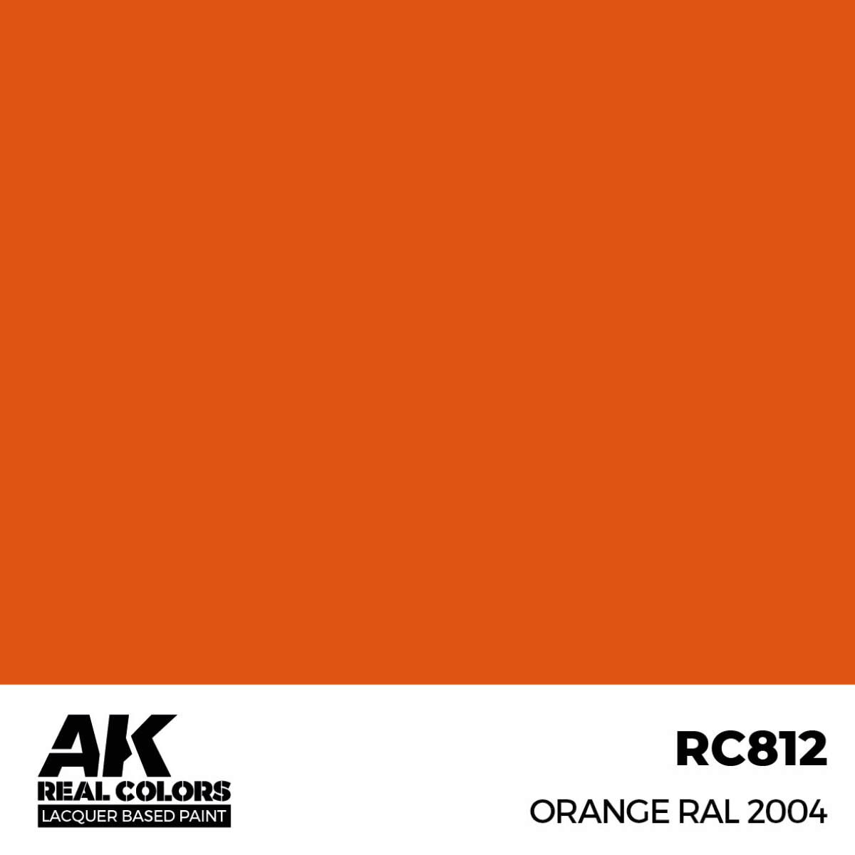 AK RC812 Real Colors Orange RAL 2004 17 ml.