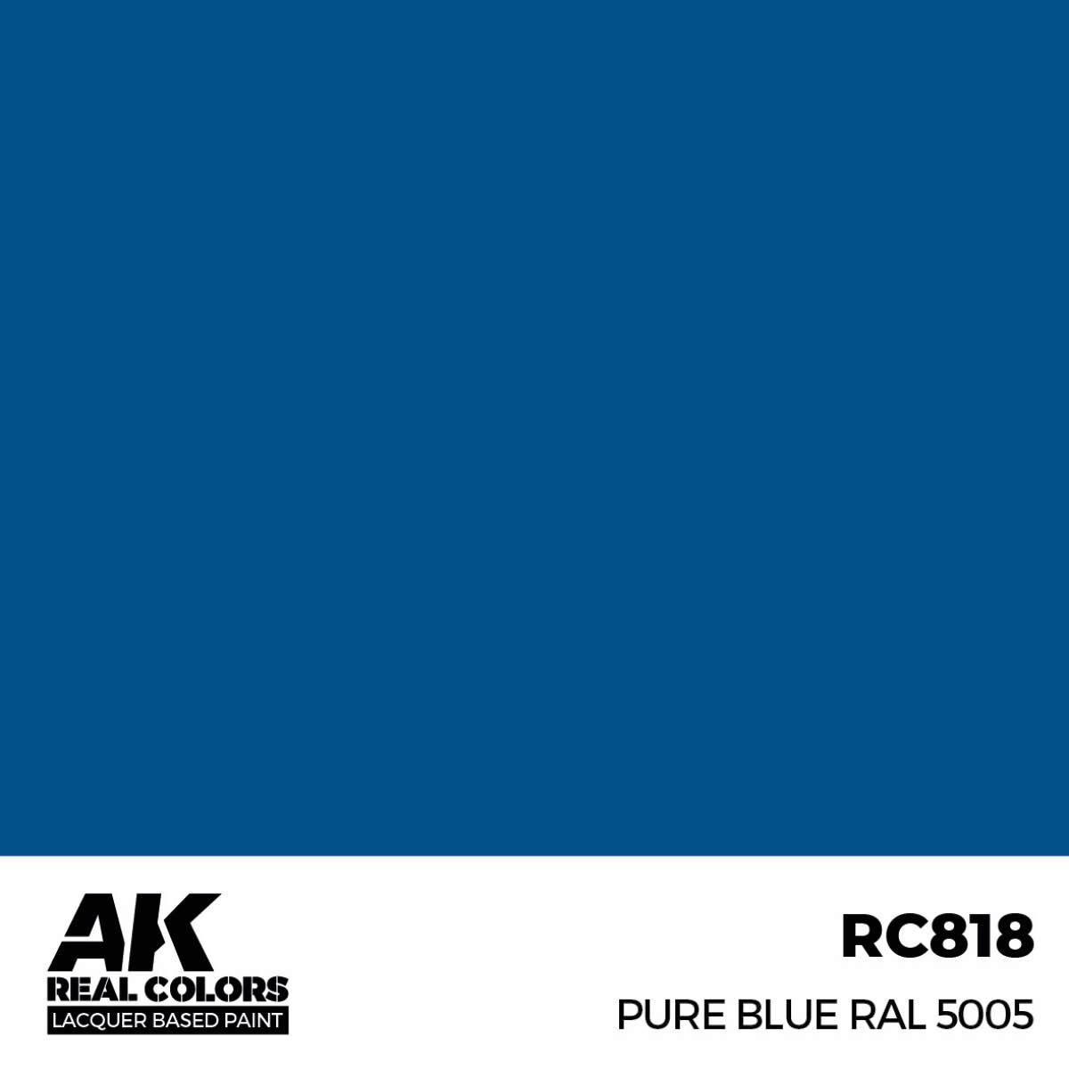 AK RC818 Real Colors Pure Blue RAL 5005 17 ml.