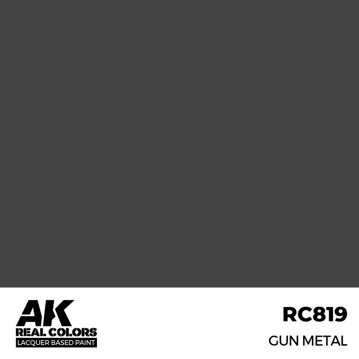 AK RC819 Real Colors Gun Metal 17 ml.