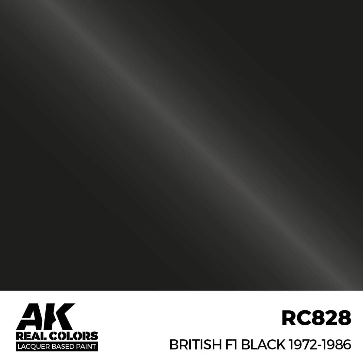 AK RC828 Real Colors British F1 Black 1972-1986 17 ml.