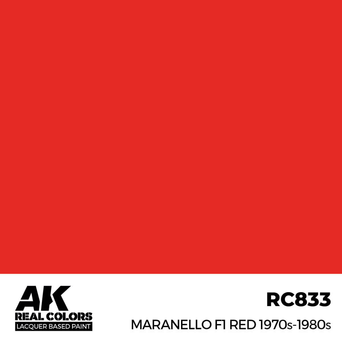 AK RC833 Real Colors Maranello F1 Red 1970s-1980s 17 ml.