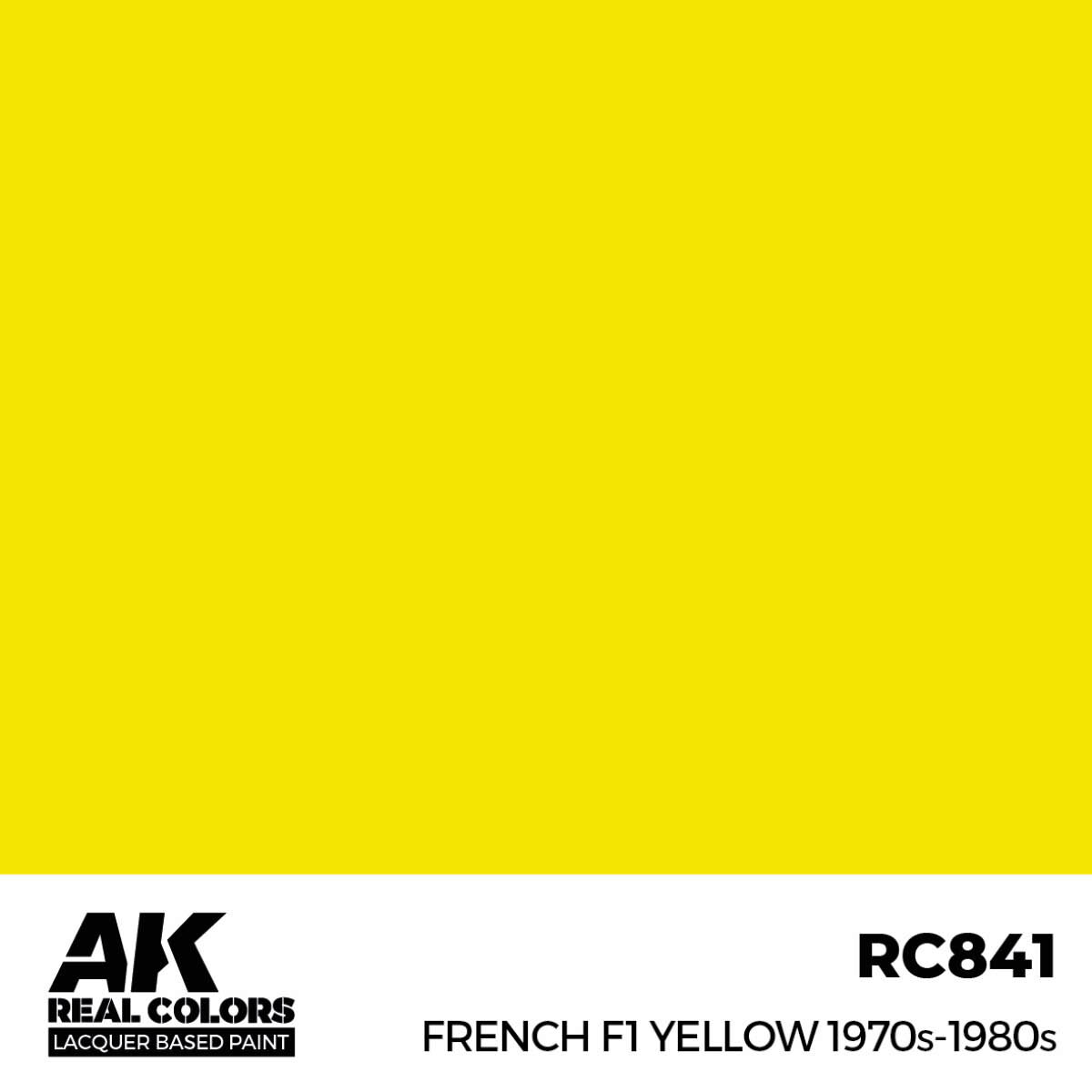 AK RC841 Real Colors French F1 Yellow 1970s-1980s 17ml.