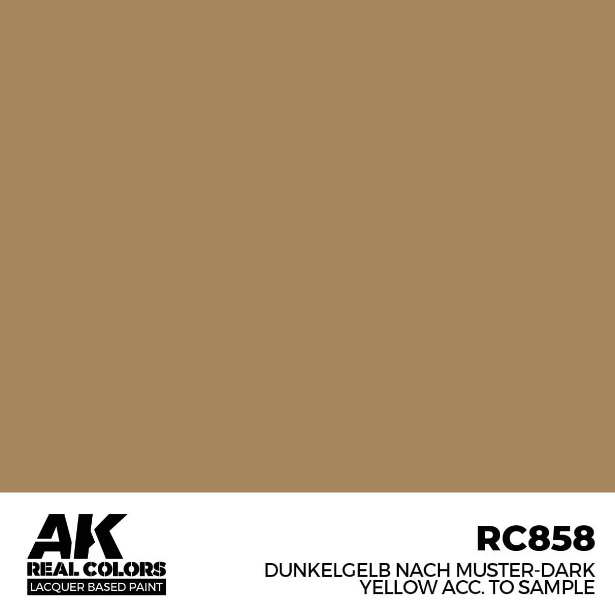 AK RC858 Real Colors Dunkelgelb Nach Muster-Dark Yellow acc. to Sample
