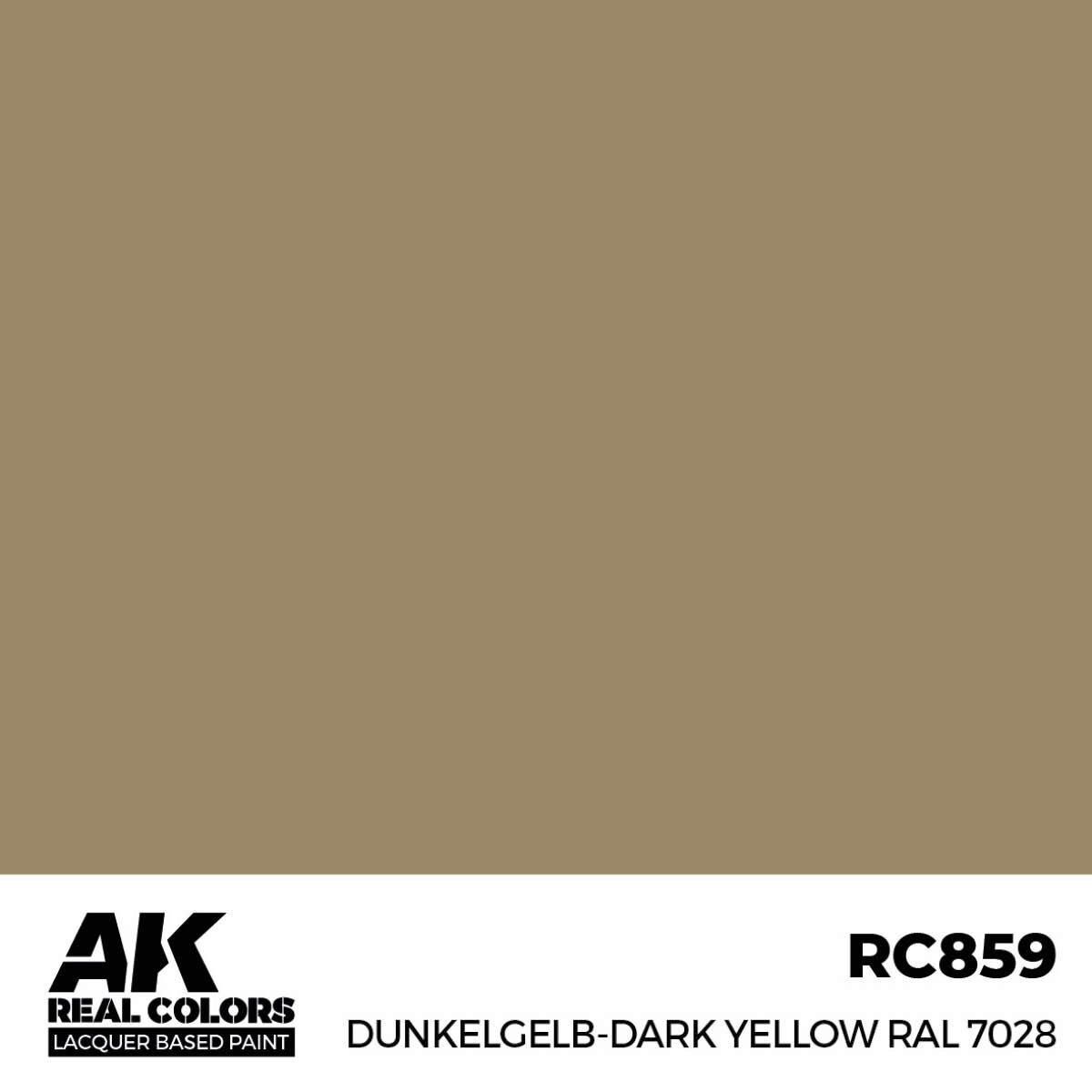 AK RC859 Real Colors Dunkelgelb-Dark Yellow RAL 7028 17 ml.