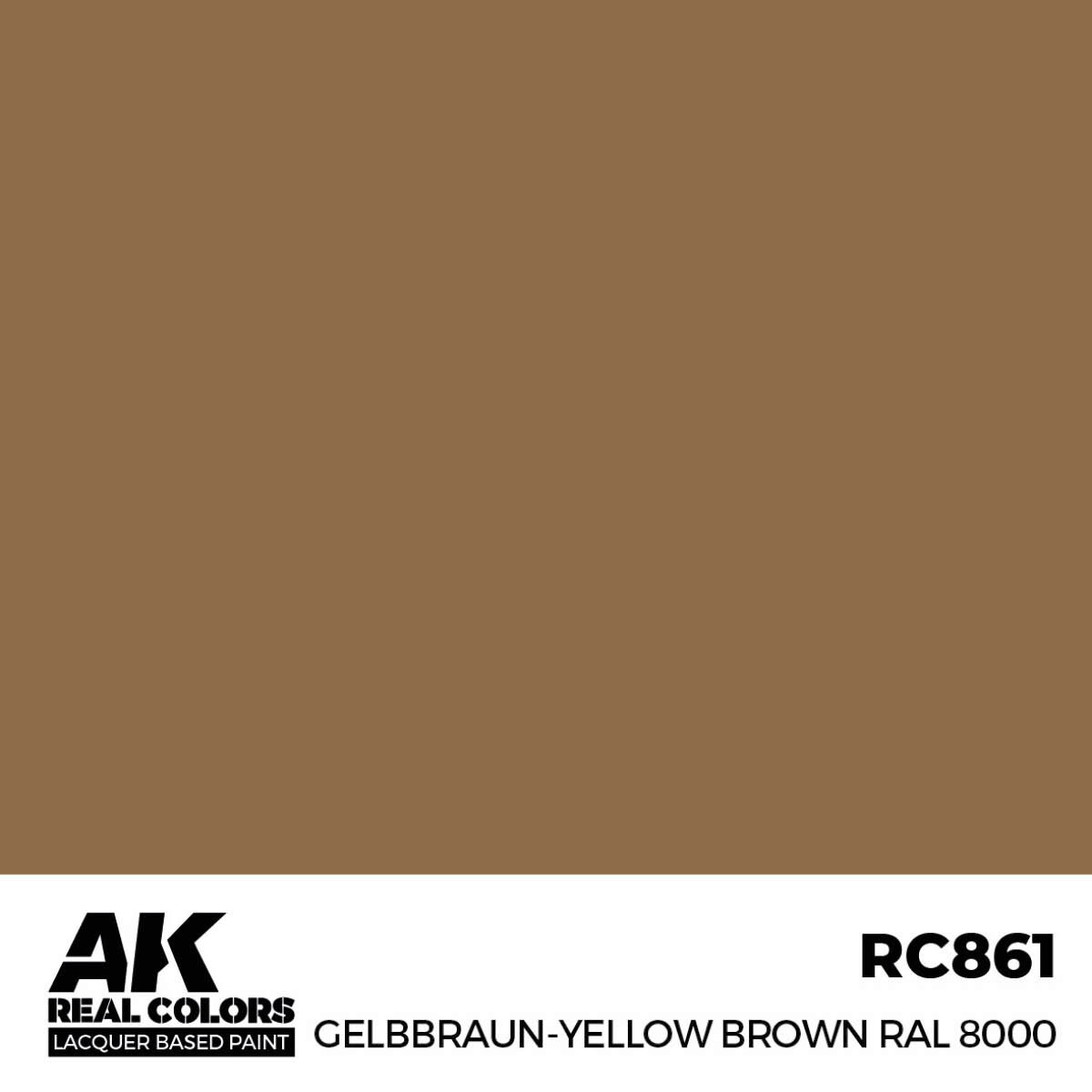 AK RC861 Real Colors Gelbbraun-Yellow Brown RAL 8000 17 ml.