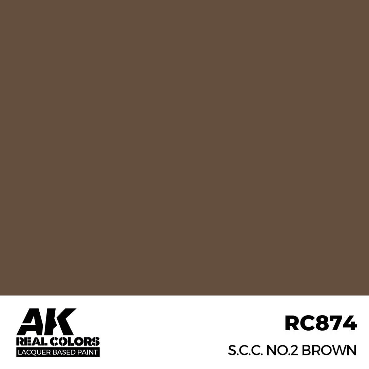 AK RC874 Real Colors S.C.C. No.2 Brown 17 ml.
