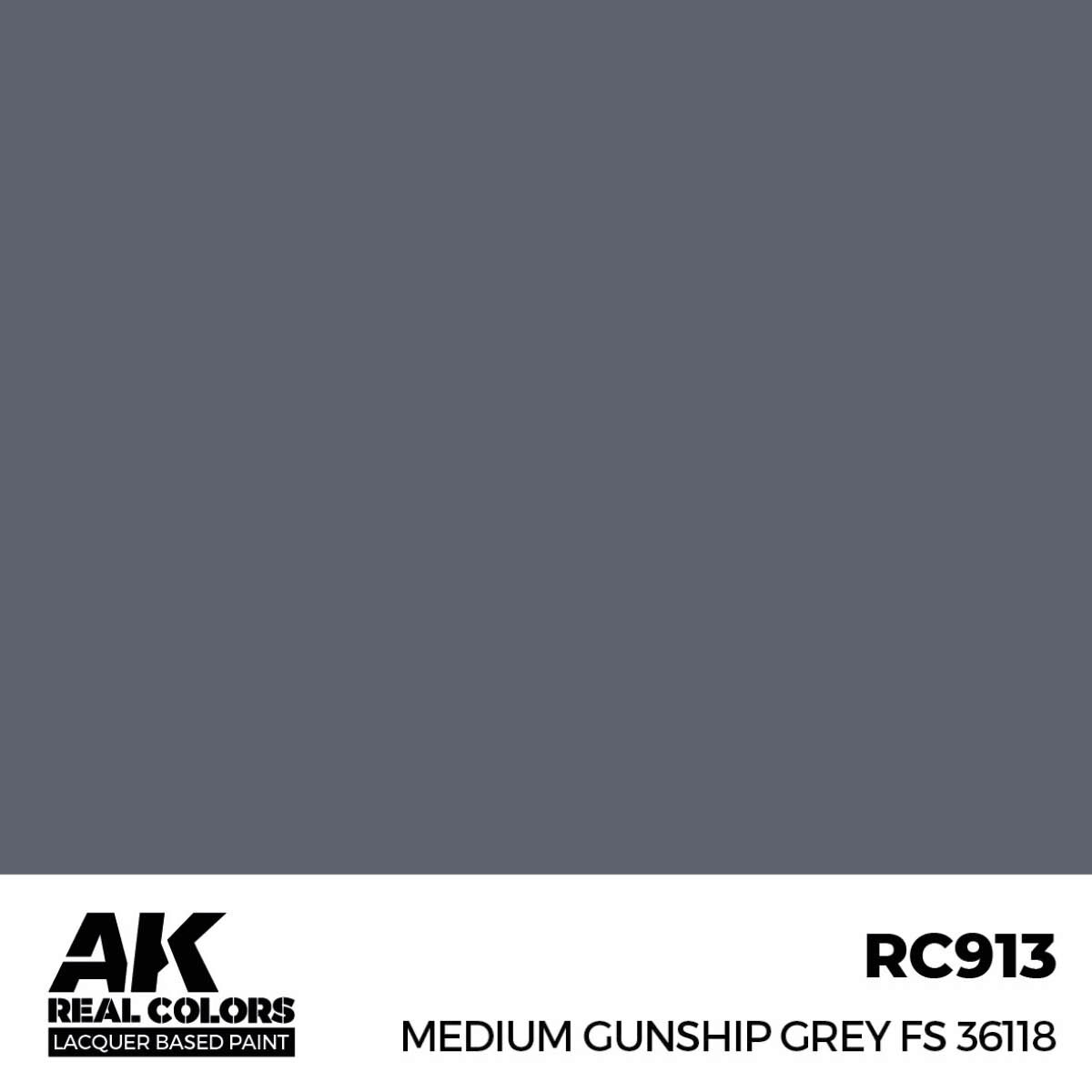 AK RC913 Real Colors Medium Gunship Grey FS 36118 17 ml.
