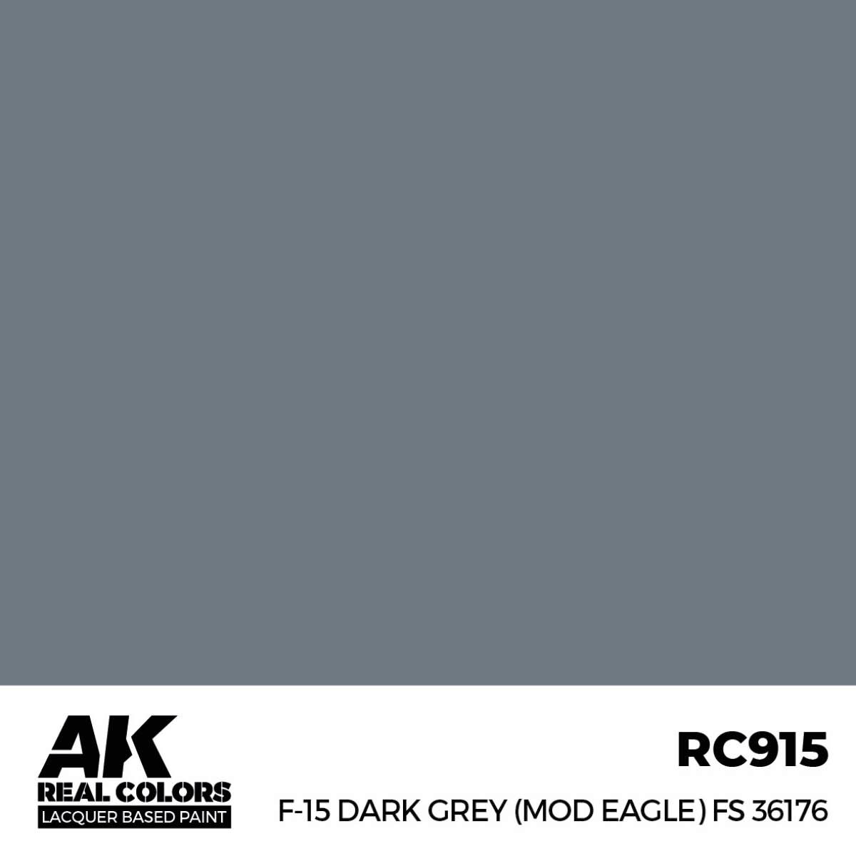 AK RC915 Real Colors F-15 Dark Grey (MOD EAGLE) FS 36176 17 ml.