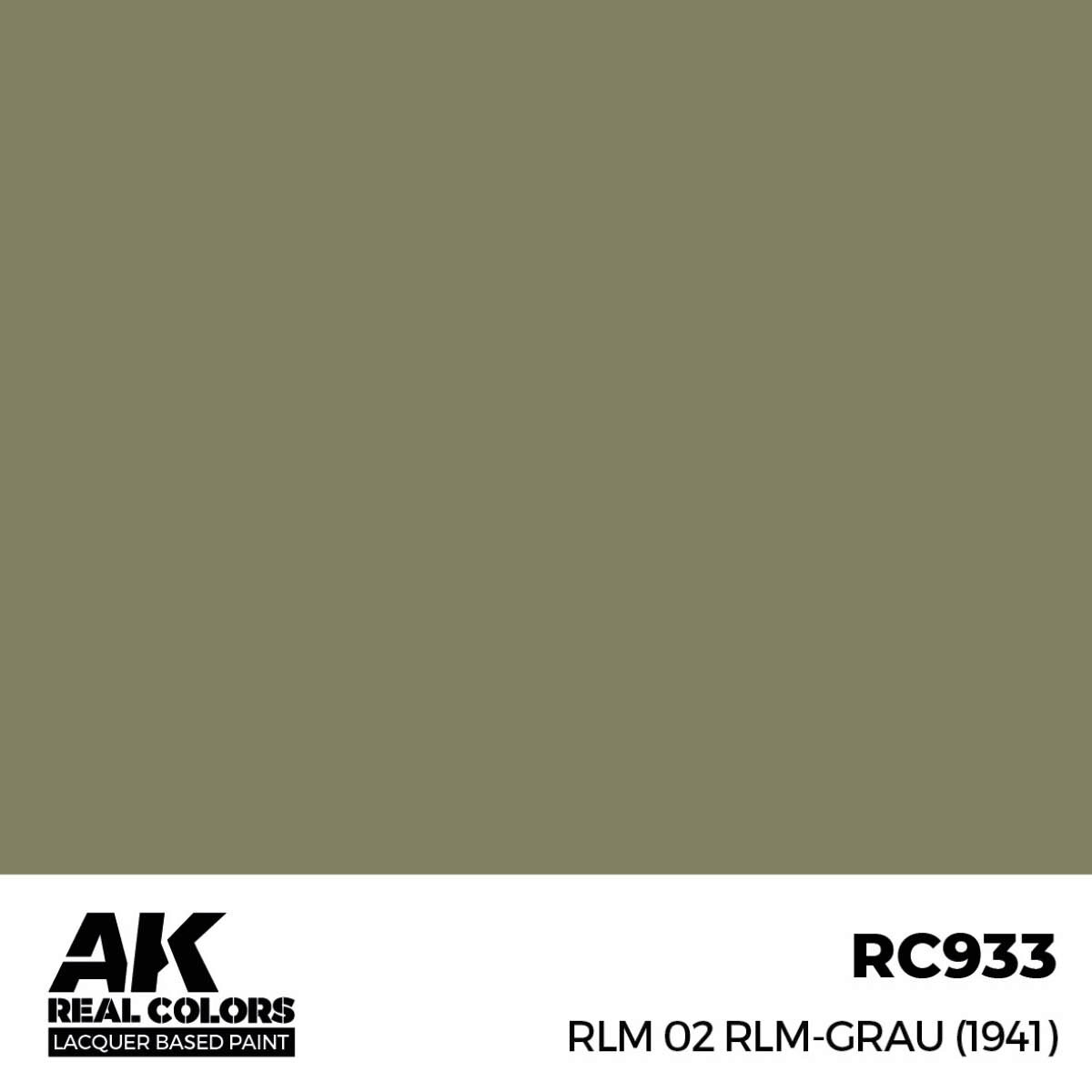 AK RC933 Real Colors RLM 02 RLM-GRAU (1941) 17 ml.