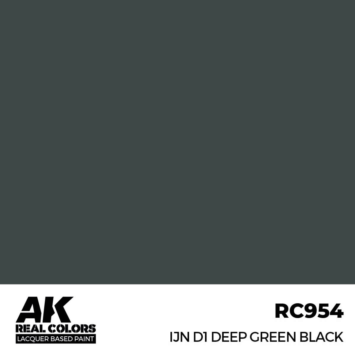 AK RC954 Real Colors IJN D1 Deep Green Black 17 ml.