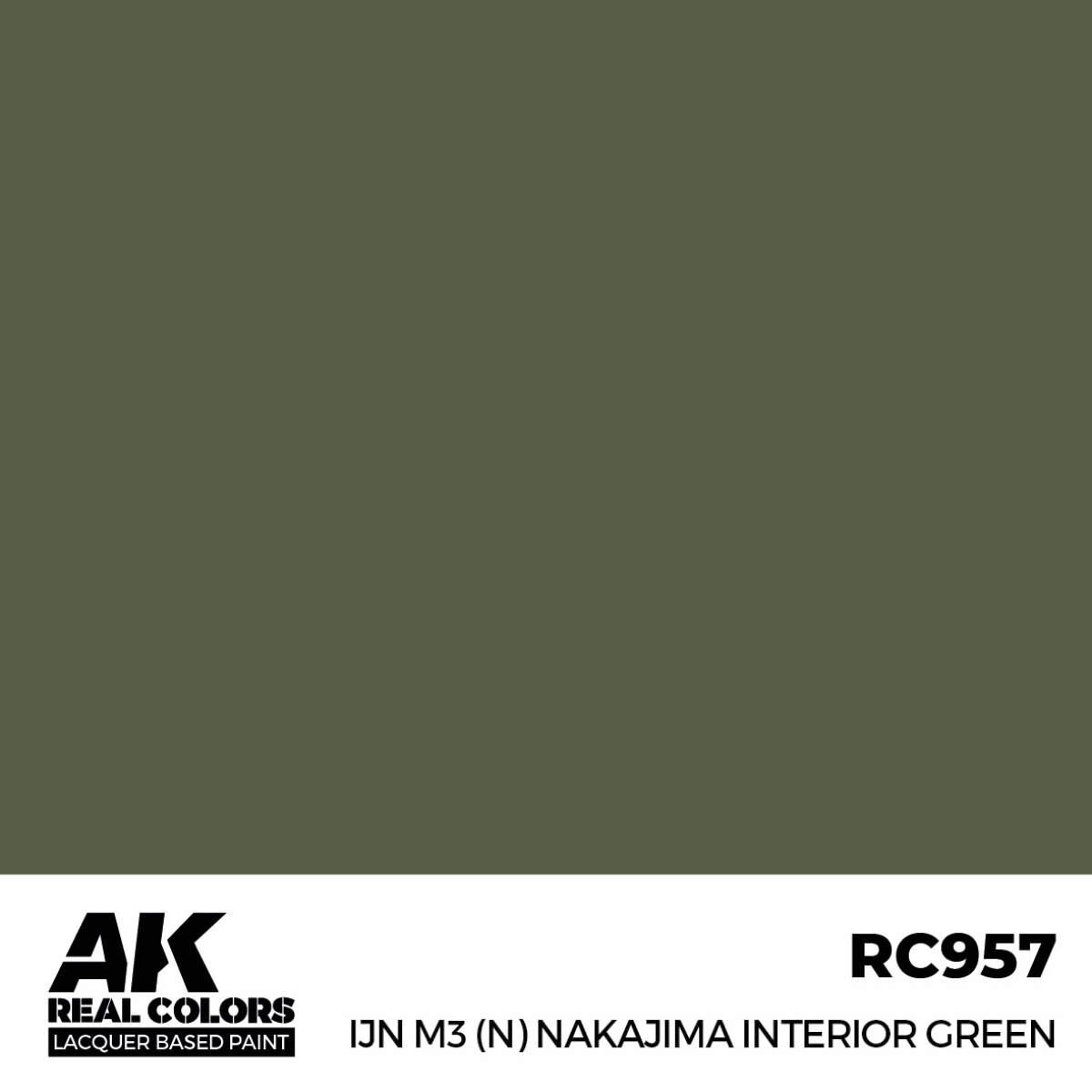 AK RC957 Real Colors IJN M3 (N) Nakajima Interior Green 17 ml.