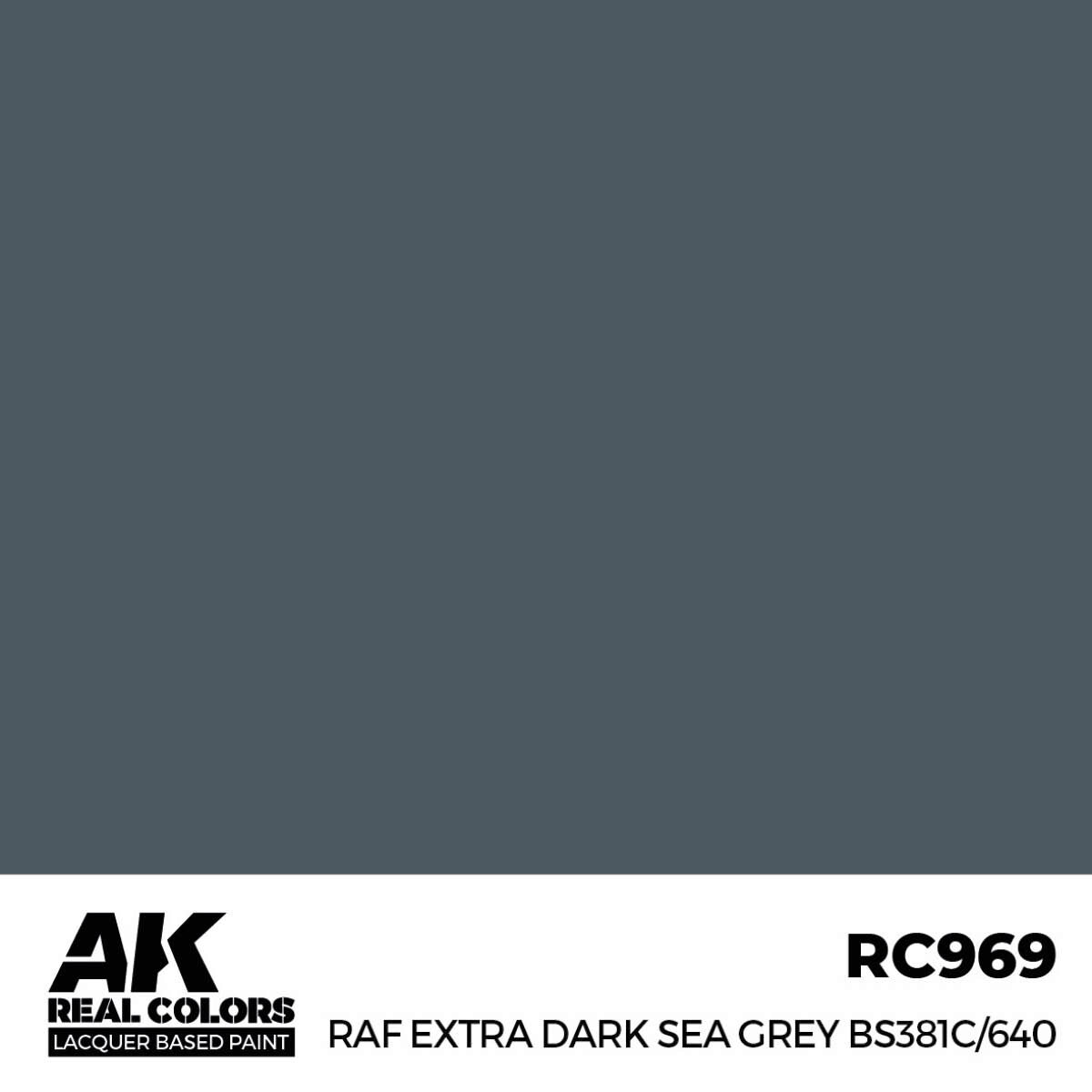 AK RC969 Real Colors RAF Extra Dark Sea Grey BS381C/640 17 ml.
