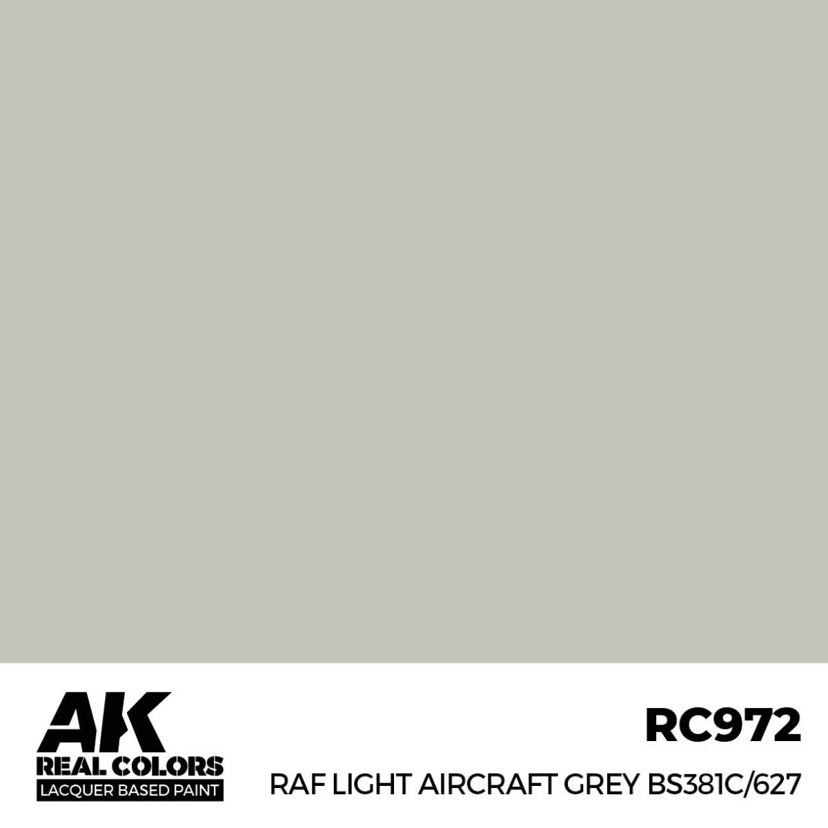 AK RC972 Real Colors RAF Light Aircraft Grey BS381C/627 17 ml.