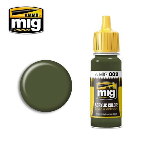 Ammo AMIG0002 Acryl Farbe RAL 6003 OLIVGRÜN OPT.2 (17 mL)