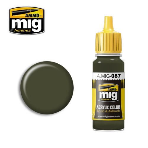 Ammo AMIG0087 Acryl Farbe RAL 6014 GELBOLIV (17 mL)