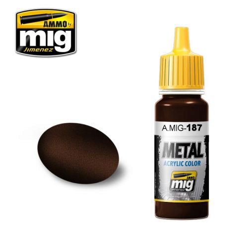 Ammo AMIG0187 Metal Acryl Farbe JET EXHAUST BURNT IRON (17 mL)