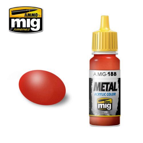 Ammo AMIG0188 Metal Acryl Farbe METALLIC RED (17 mL)