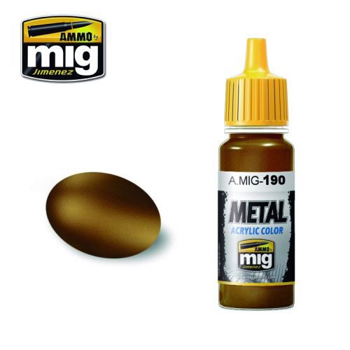 Ammo AMIG0190 Metal Acryl Farbe OLD BRASS (17 mL)