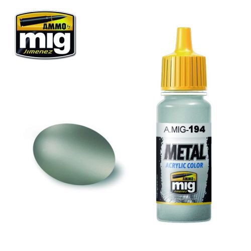 Ammo AMIG0194 Metal Acryl Farbe MATT ALUMINUM (17 mL)