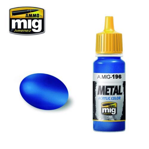 Ammo AMIG0196 Metal Acryl Farbe WARHEAD METALLIC BLUE (17 mL)