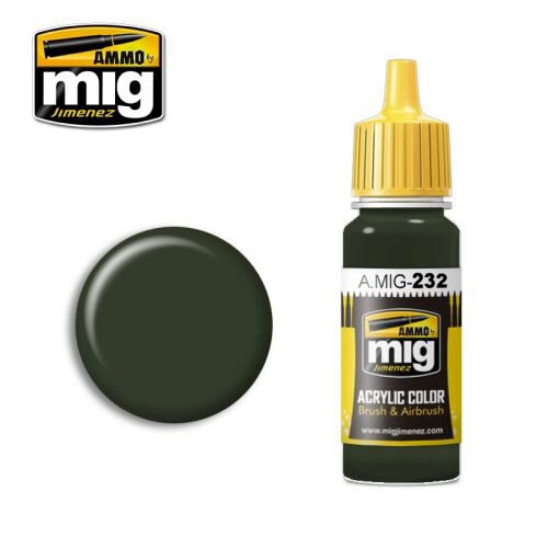 Ammo AMIG0232 Acryl Farbe RLM 70 SCHWARTZGRÜN (17 mL)