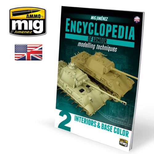 Ammo AMIG6151 ENCYCLOPEDIA OF ARMOUR MODELLING TECHNIQUES VOL. 2 - INTERIORS & BASE COLOUR ENGLISH