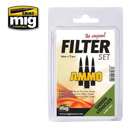 Ammo AMIG7452 FILTER SET FOR GREEN VEHICLES