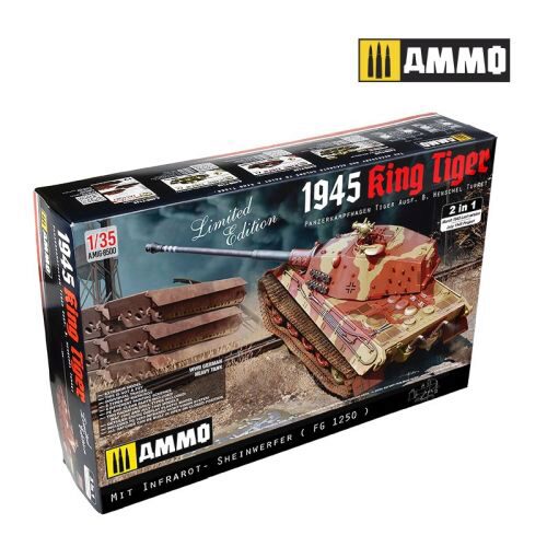 AMMO 8500 1/35 KING TIGER HENSCHEL 2 IN 1 (July 1945 P Mit Infrarot FG 1250 and May 1945 Last Version)