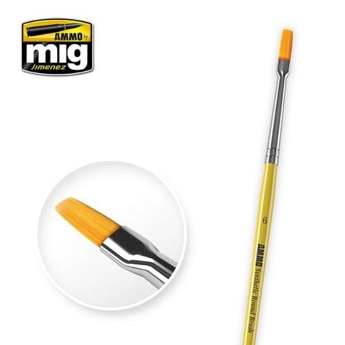 Ammo AMIG8621 6 SYNTETIC FLAT BRUSH