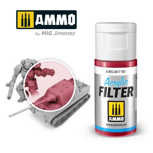 Ammo AMIG0817 ACRYLIC FILTER Red