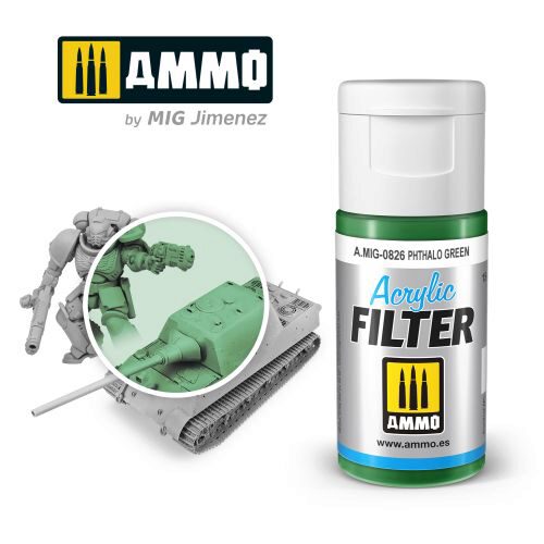 Ammo AMIG0826 ACRYLIC FILTER Phthalo Green