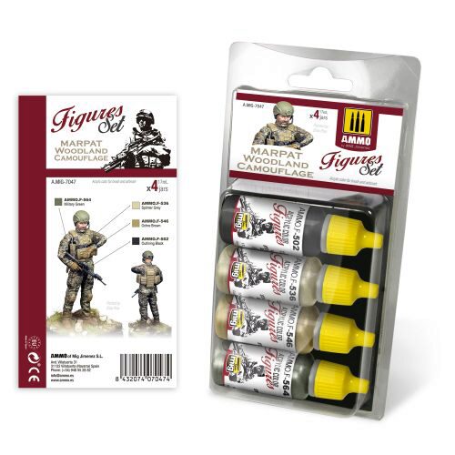 Ammo AMIG7047 Marpat Woodland Camouflage Figures Set